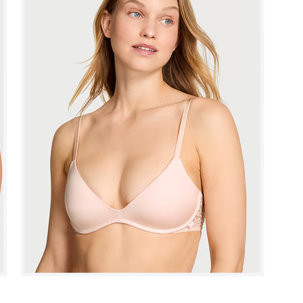 Victoria's Secret Blush Lace Accent Bra